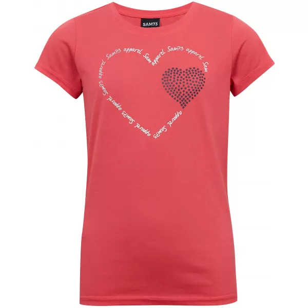  Mädchen-T-Shirt mit kurzen Ärmeln SAM 73 ALAINA GT 564 LEUCHTEND ROSA 