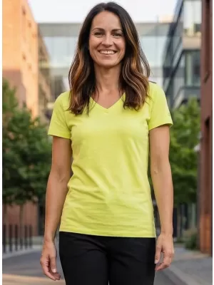 Damen-T-Shirt mit kurzen Ärmeln SAM 73 CLAUDIA WT 847 HELLGELB