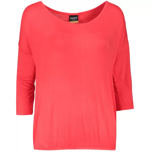  Damen-T-Shirt mit 3/4-Ärmeln SAM 73 GLADYS WT 865 LEUCHTEND ROSA 