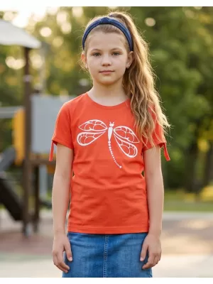 Mädchen-T-Shirt mit kurzen Ärmeln SAM 73 RAELYN GT 567 ORANGE