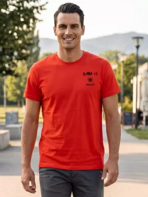 Herren-T-Shirt mit kurzen Ärmeln SAM 73 TERENCE MT 797 ROT