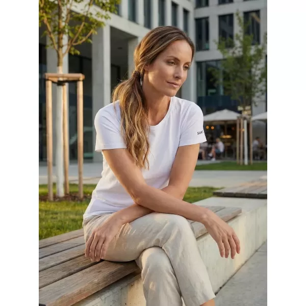  Damen-T-Shirt mit kurzen Ärmeln SAM 73 BETHANY WT 846 WEIß 
