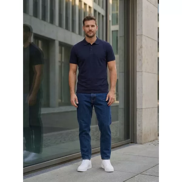  Herren-T-Shirt mit Kragen SAM 73 HENRY MT 788 DUNKELBLAU 