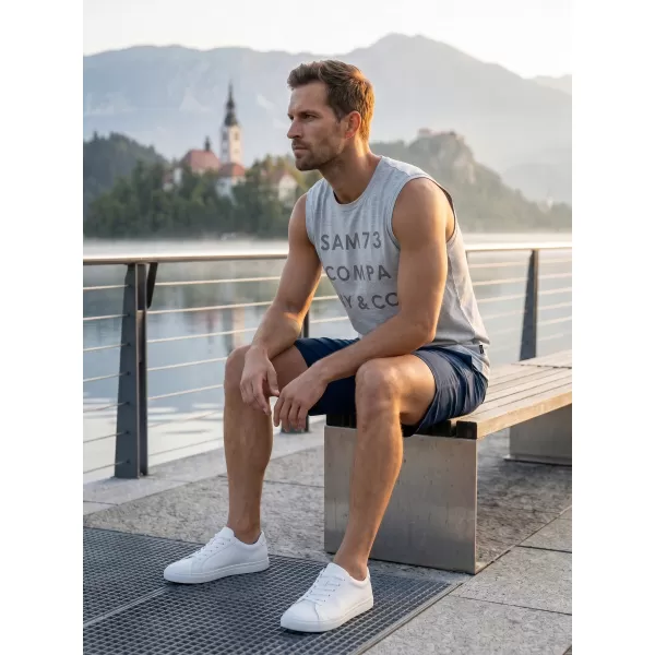  Herren-Tanktop SAM 73 EDGAR MT 787 HELLGRAU 