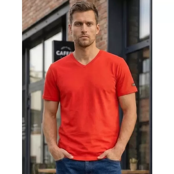  Herren-T-Shirt mit kurzen Ärmeln SAM 73 LEONARD MT 793 ROT 