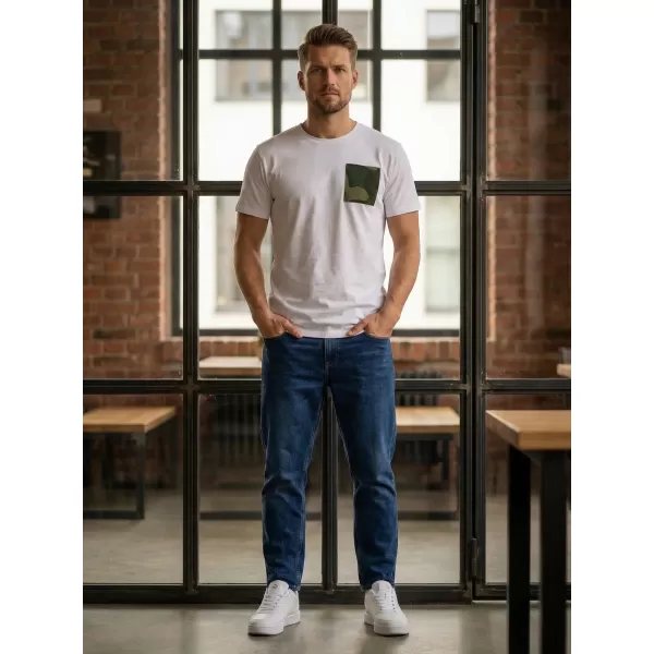  Herren-T-Shirt mit kurzen Ärmeln SAM 73 SEAN MT 796 WEIß 