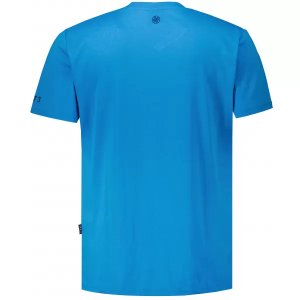  Herren-T-Shirt mit kurzen Ärmeln SAM 73 LEONARD MT 793 LEUCHTEND BLAU 