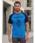 Herren-T-Shirt mit kurzen Ärmeln SAM 73 JORDAN MT 805 LEUCHTEND BLAU