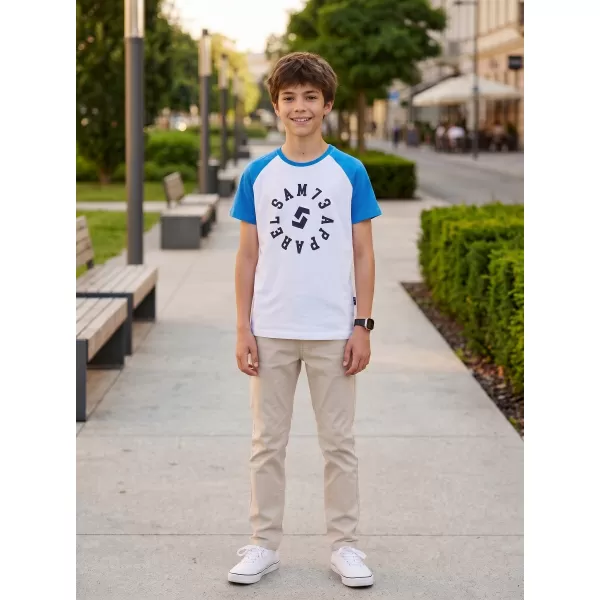  Jungen-T-Shirt mit kurzen Ärmeln SAM 73 RICHARD BT 558 WEIß 