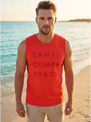 Herren-Tanktop SAM 73 EDGAR MT 787 ROT