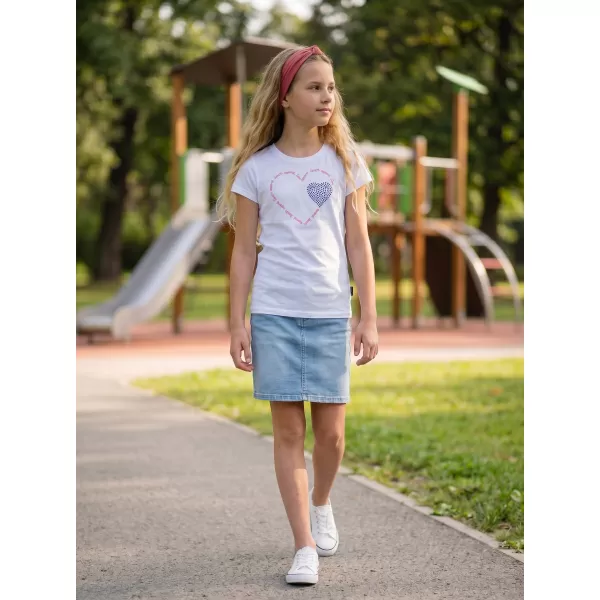  Mädchen-T-Shirt mit kurzen Ärmeln SAM 73 ALAINA GT 564 WEIß 