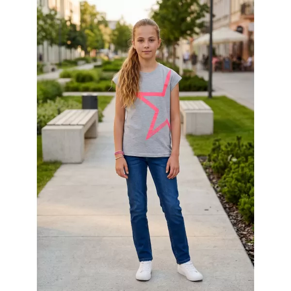  Mädchen-T-Shirt mit kurzen Ärmeln SAM 73 KATHERINE GT 559 HELLGRAU 
