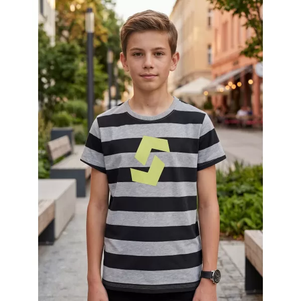  Jungen-T-Shirt mit kurzen Ärmeln SAM 73 STANLEY BT 557 HELLGRAU 