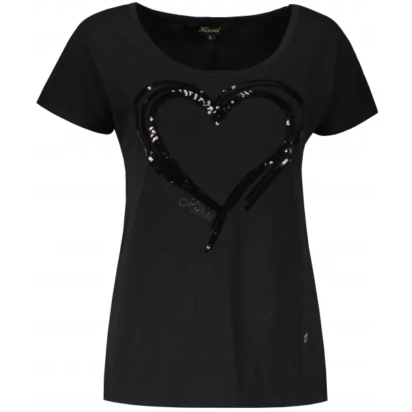  Damen-T-Shirt KIXMI NANETTE SCHWARZ 