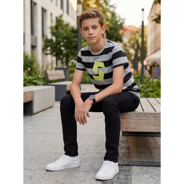  Jungen-T-Shirt mit kurzen Ärmeln SAM 73 STANLEY BT 557 HELLGRAU 