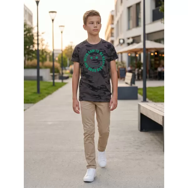 Jungen-T-Shirt mit kurzen Ärmeln SAM 73 KELVIN BT 560 SCHWARZ 