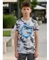 Jungen-T-Shirt mit kurzen Ärmeln SAM 73 KELVIN BT 560 WEIß