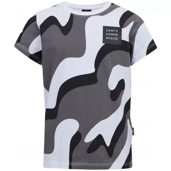  Boy T -Shirt mit kurzen Ärmeln SAM 73 OSCAR BT 555 SCHWARZ 