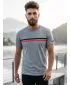 Herren-T-Shirt mit kurzen Ärmeln SAM 73 LARRY MT 803 GRAU
