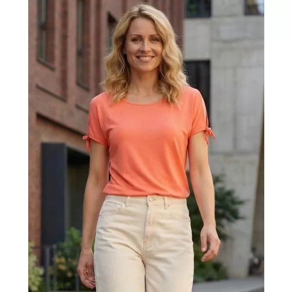  Damen-T-Shirt mit kurzen Ärmeln SAM 73 FELICIA WT 854 HELLORANGE 