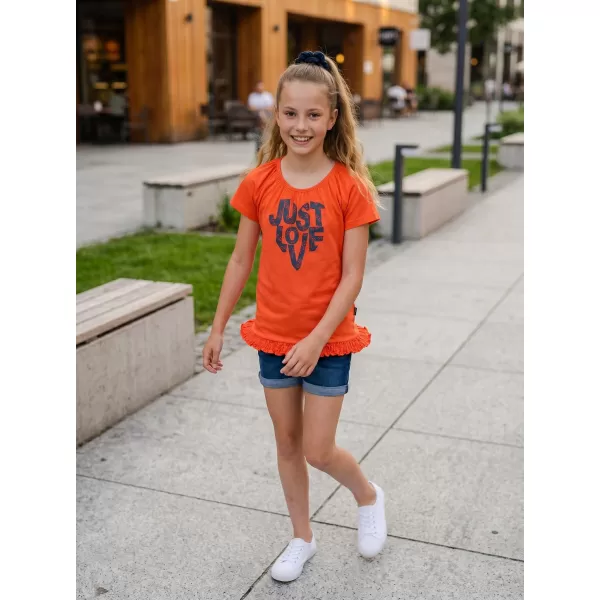  Mädchen-T-Shirt mit kurzen Ärmeln SAM 73 JAYLENE GT 565 HELLORANGE 