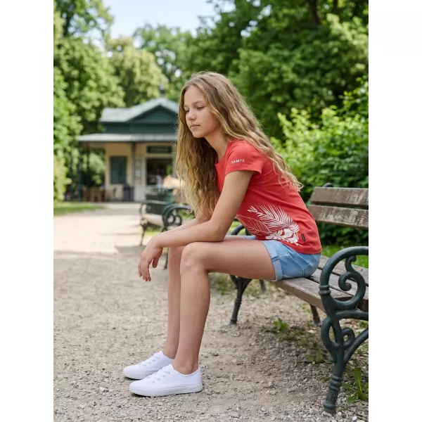  Mädchen-T-Shirt mit kurzen Ärmeln SAM 73 STEPHANIE GT 562 LEUCHTEND ROSA 