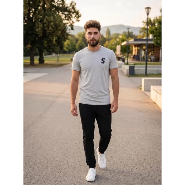 Herren-T-Shirt mit kurzen Ärmeln SAM 73 DOUGALL MT 801 HELLGRAU 