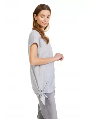 Damen-T-Shirt mit kurzen Ärmeln SAM 73 DOREEN WT 860 HELLGRAU
