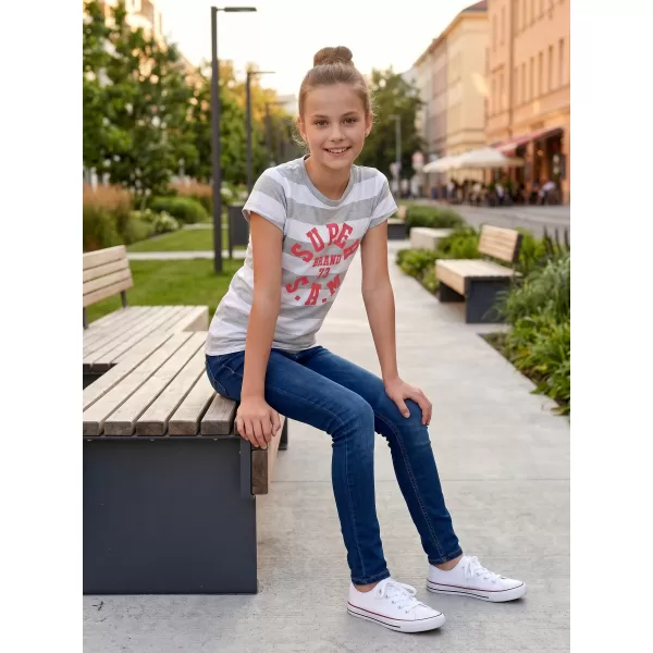  Mädchen-T-Shirt mit kurzen Ärmeln SAM 73 SIOBHAN GT 561 HELLGRAU 