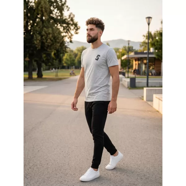  Herren-T-Shirt mit kurzen Ärmeln SAM 73 DOUGALL MT 801 HELLGRAU 