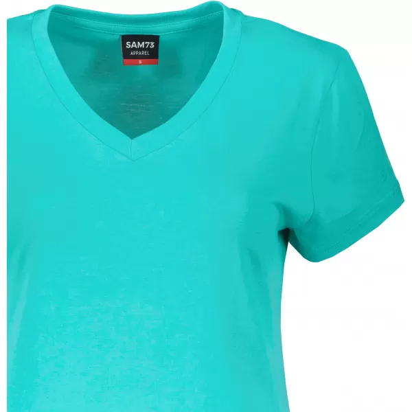  Damen-T-Shirt mit kurzen Ärmeln SAM 73 CLAUDIA WT 847 NEONGRÜN 