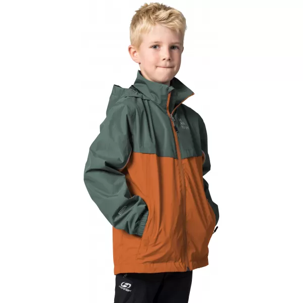  Kinderjacke HANNAH BRONS JR II BALSAMGRÜN/GEBRANNTES ORANGE 