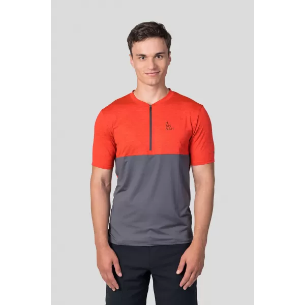  Herren-T-Shirt HANNAH SANVI KIRSCHTOMATE MEL/ASPHALT 