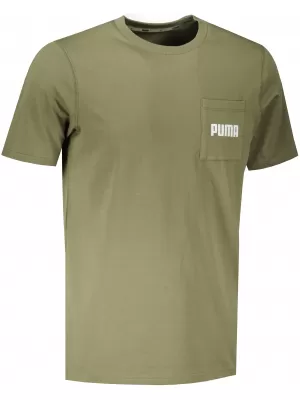 Herren-T-Shirt PUMA MODERN BASIC POCKET TEE DUNKELGRÜNES MOOS