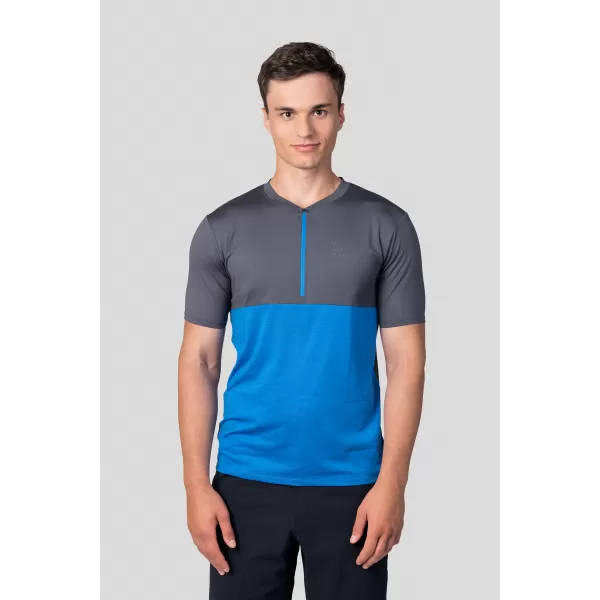 Herren-T-Shirt HANNAH SANVI ASPHALT/FRENCH BLUE MEL 