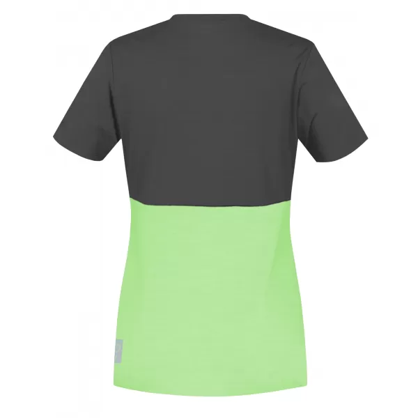  Damen-T-Shirt HANNAH BERRY ASPHALT/PARADIESGRÜN MEL 