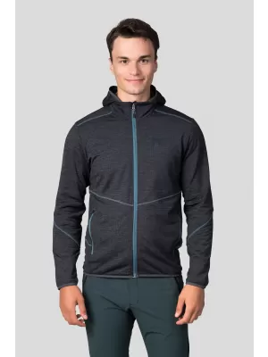Herren-Sweatshirt HANNAH DAMAR HOODY DUNKELGRAU MEL