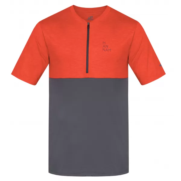  Herren-T-Shirt HANNAH SANVI KIRSCHTOMATE MEL/ASPHALT 