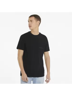 Herren-T-Shirt PUMA MODERN BASIC POCKET TEE PUMA SCHWARZ