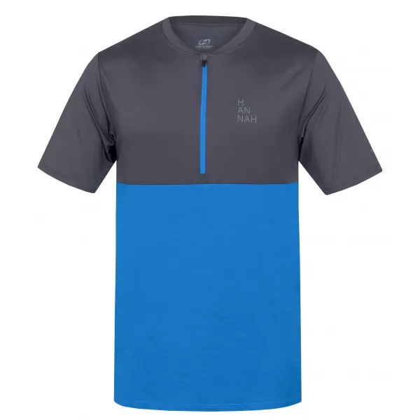  Herren-T-Shirt HANNAH SANVI ASPHALT/FRENCH BLUE MEL 