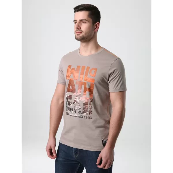  Herren-T-Shirt LOAP BOLT BRAUN/GRAU 