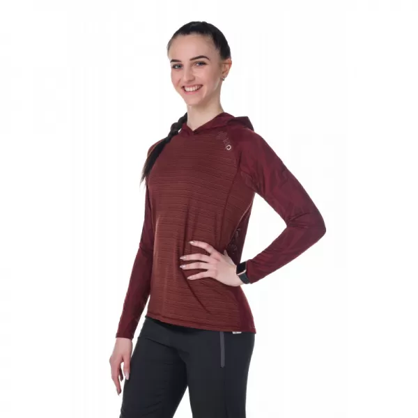  Sportliches Damen-Sweatshirt KILPI AILEEN-W RL0310KI DUNKELROT 