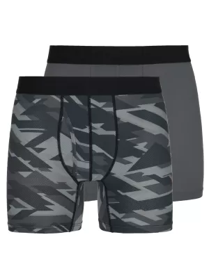 Herren-Boxershorts im 2er-Pack KILPI 2P NETT-M RM0214KI DUNKELGRAU/KHAKI