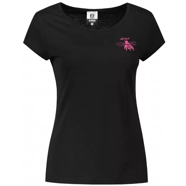  Damen-T-Shirt ALTISPORT ALW153122 SCHWARZ ROSA 