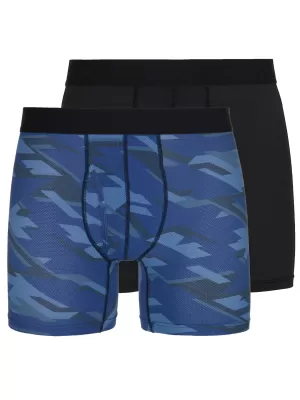 Herren-Boxershorts im 2er-Pack KILPI 2P NETT-M RM0214KI DUNKELBLAU/SCHWARZ