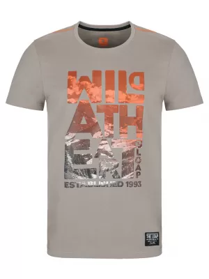 Herren-T-Shirt LOAP BOLT BRAUN/GRAU