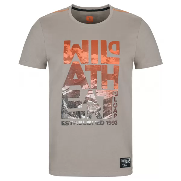  Herren-T-Shirt LOAP BOLT BRAUN/GRAU 
