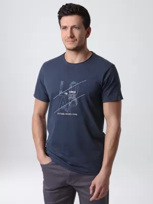Herren-T-Shirt LOAP BEERT BLAU