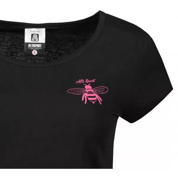  Damen-T-Shirt ALTISPORT ALW153122 SCHWARZ ROSA 