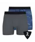 Herren-Boxershorts im 2er-Pack KILPI 2P NETT-M RM0214KI DUNKELGRAU